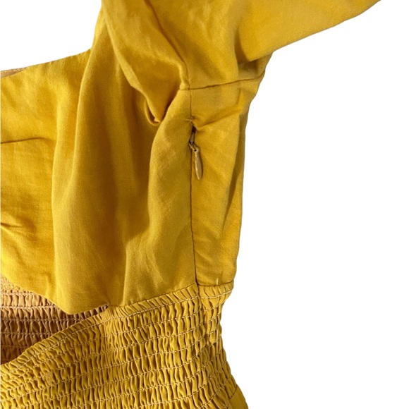 Lovers + Friends Miji Mini Cut Out Dress Yellow Sunflower Women’s Small NWOT - Picture 6 of 7